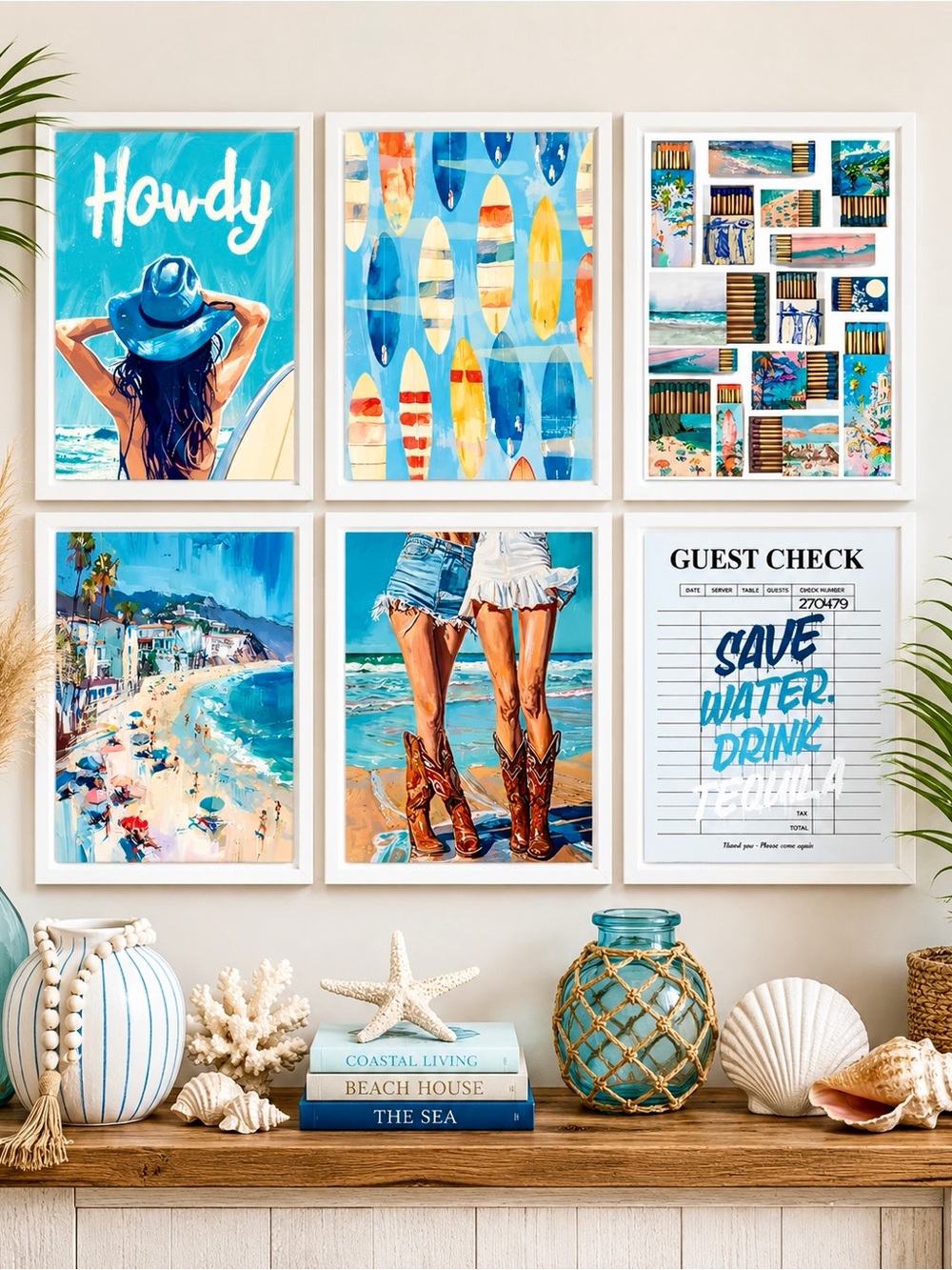 Pick 3 | Coastal Cowgirl Prints | SoCal Beach Girl Gallery Wall Art Prints Decor